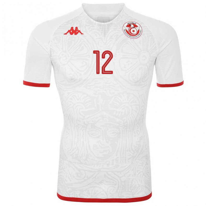 Criança Camisola Tunisiana Ibtissem Ben Mohamed #12 Branco Alternativa 22-24 Camisa Brasil