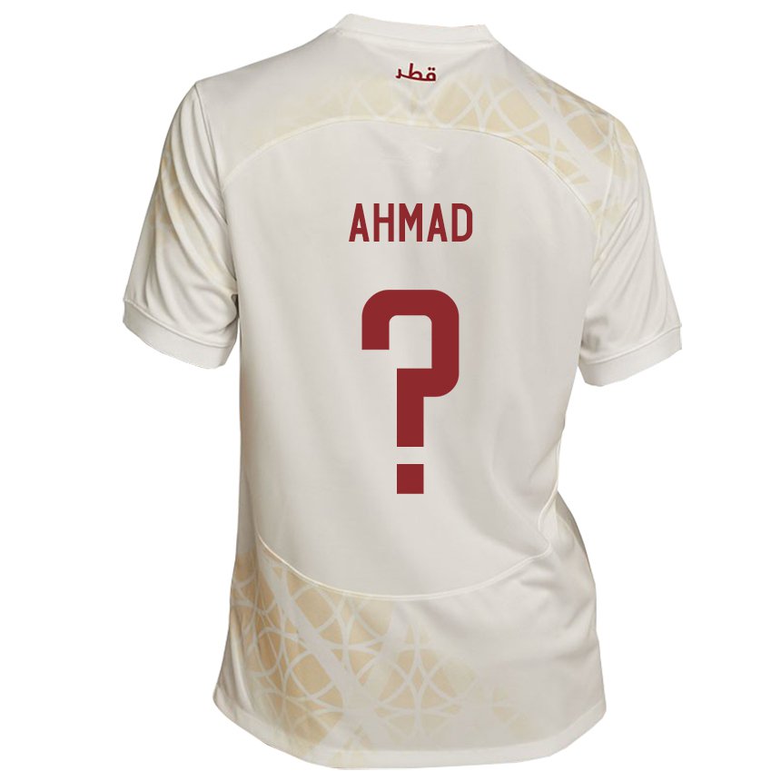 Criança Camisola Catari Homam Ahmad #0 Bege Dourado Alternativa 22-24 Camisa Brasil