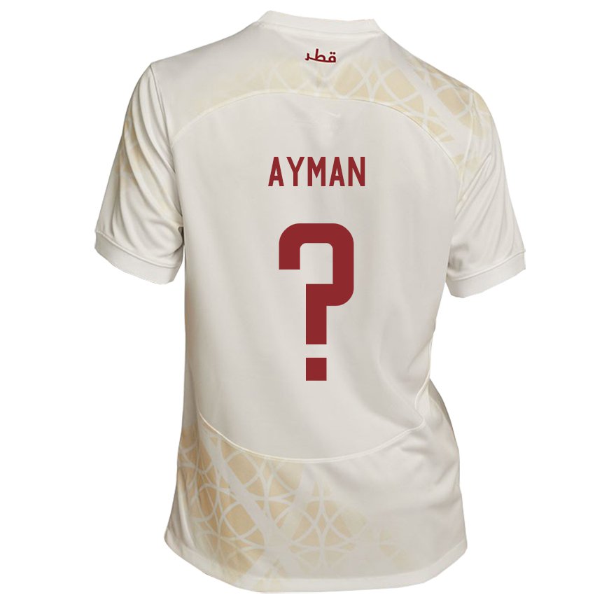 Criança Camisola Catari Yussef Ayman #0 Bege Dourado Alternativa 22-24 Camisa Brasil