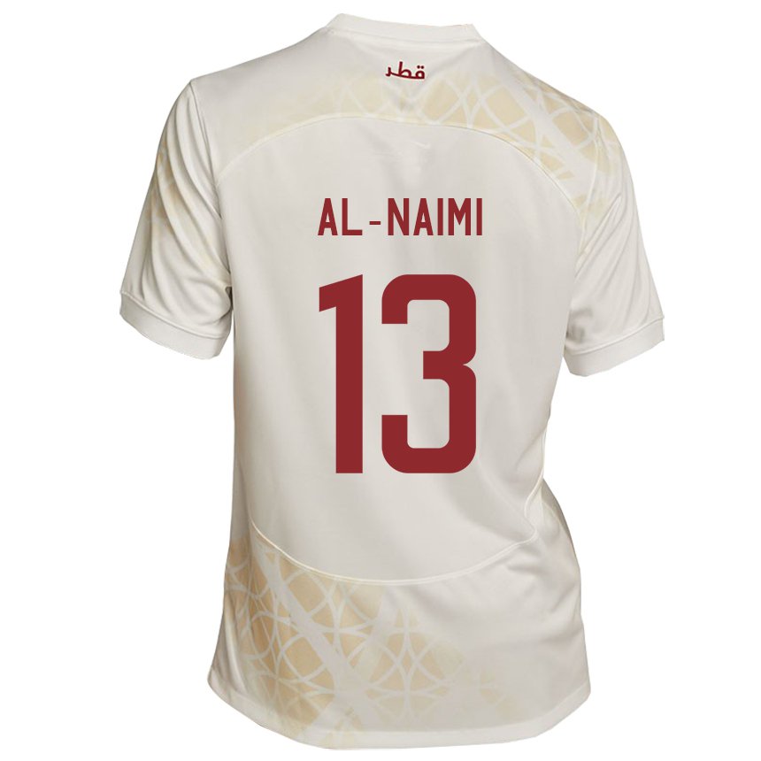 Criança Camisola Catari Zahra Al Naimi #13 Bege Dourado Alternativa 22-24 Camisa Brasil