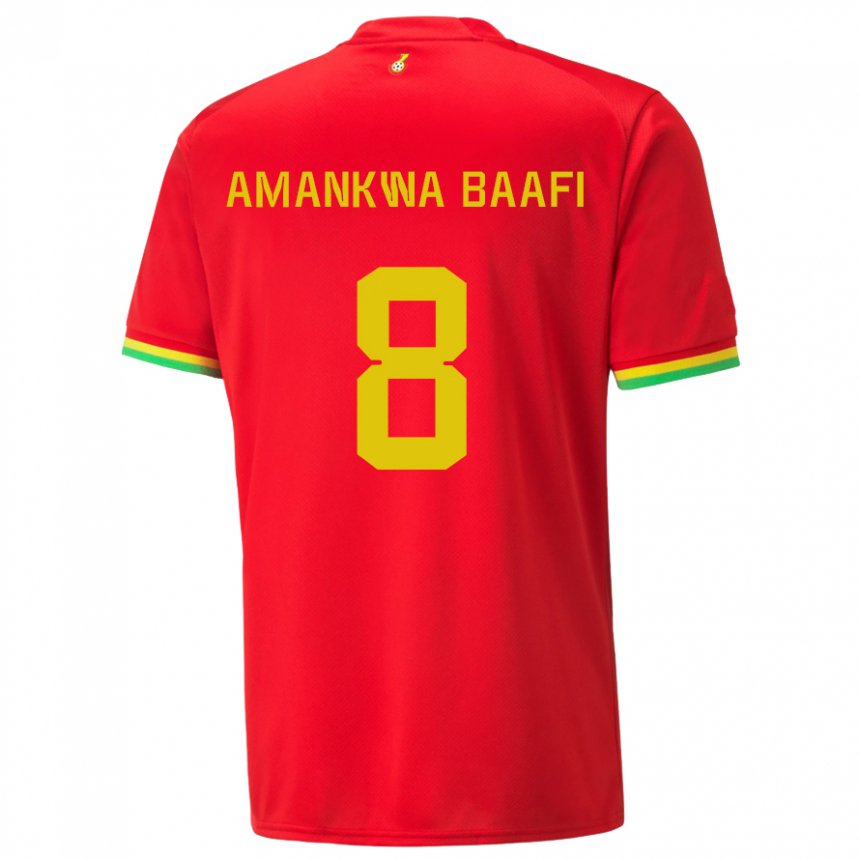 Criança Camisola Ganesa Yaw Amankwa Baafi #8 Vermelho Alternativa 22-24 Camisa Brasil