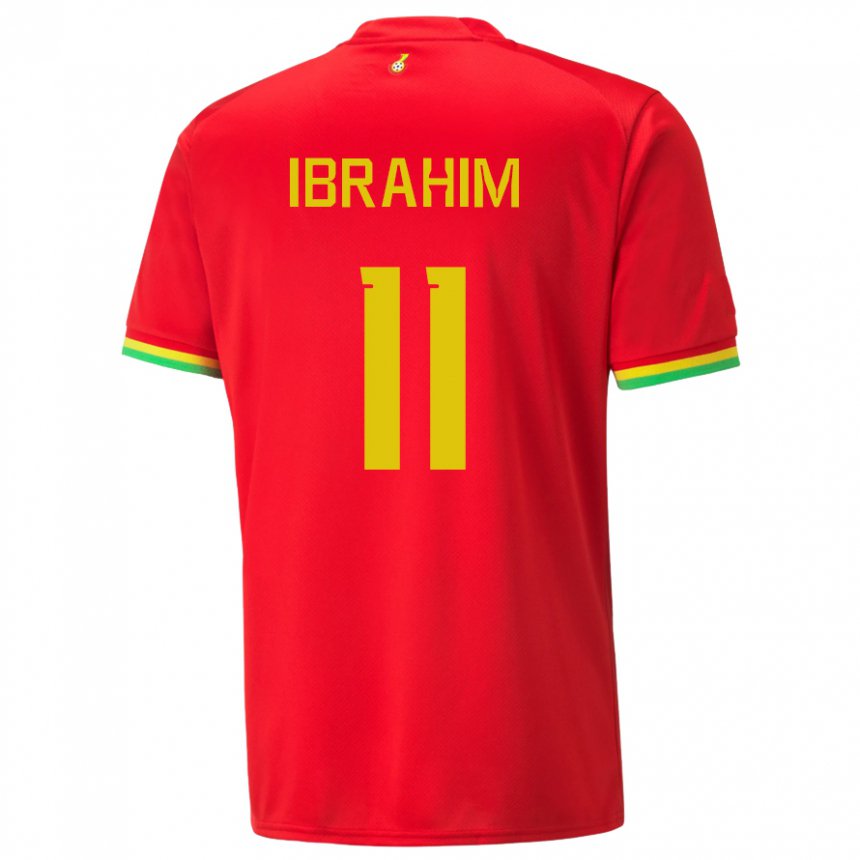 Criança Camisola Ganesa Zubairu Ibrahim #11 Vermelho Alternativa 22-24 Camisa Brasil