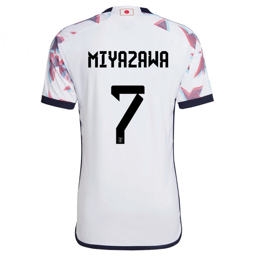 Criança Camisola Japonesa Hinata Miyazawa #7 Branco Alternativa 22-24 Camisa Brasil