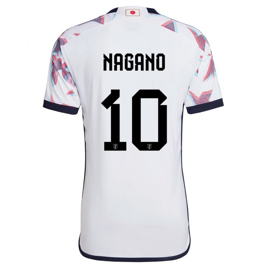 Criança Camisola Japonesa Fuka Nagano #10 Branco Alternativa 22-24 Camisa Brasil