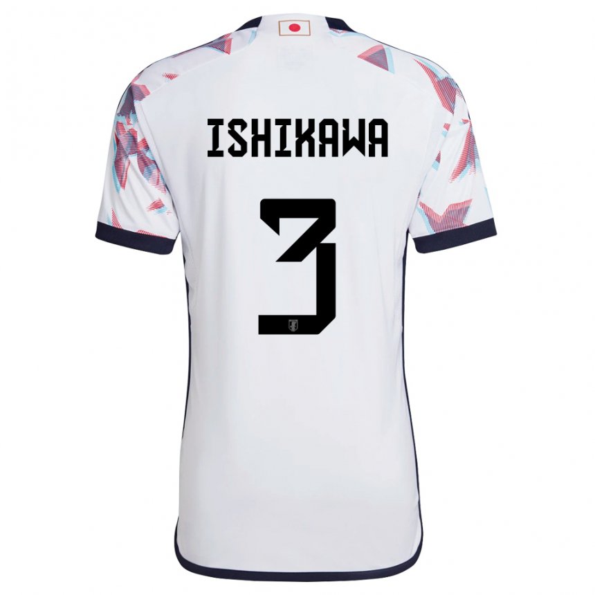 Criança Camisola Japonesa Seita Ishikawa #3 Branco Alternativa 22-24 Camisa Brasil