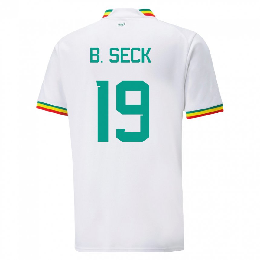 Homem Camisola Senegalesa Bineta Korkel Seck #19 Branco Principal 22-24 Camisa Brasil