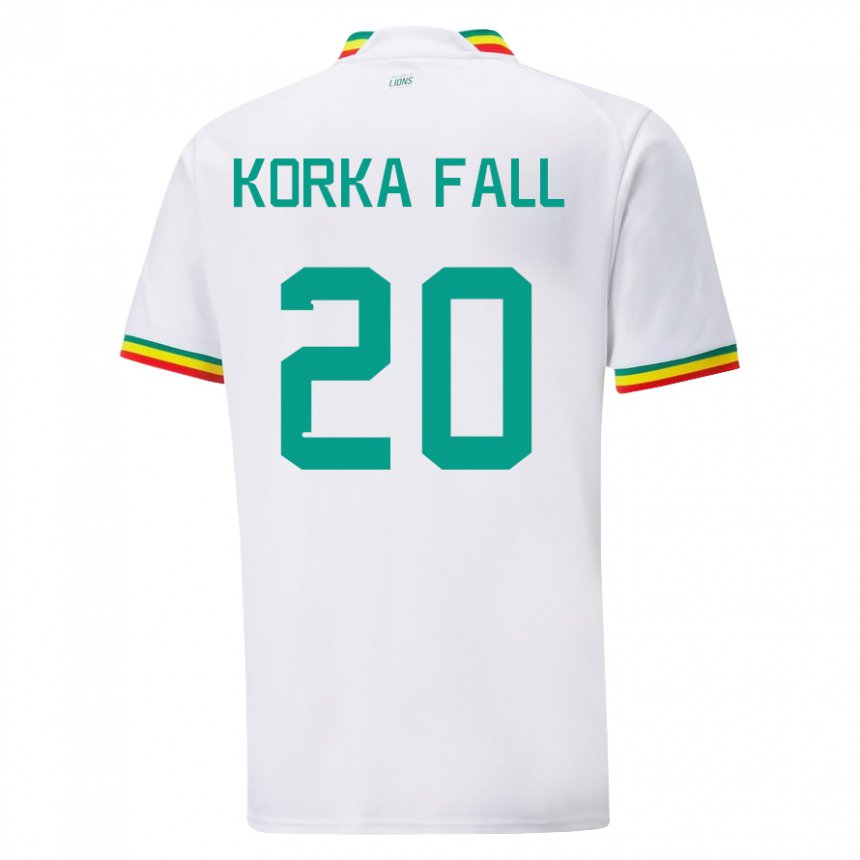 Homem Camisola Senegalesa Korka Fall #20 Branco Principal 22-24 Camisa Brasil