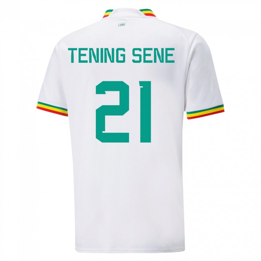 Homem Camisola Senegalesa Tening Sene #21 Branco Principal 22-24 Camisa Brasil