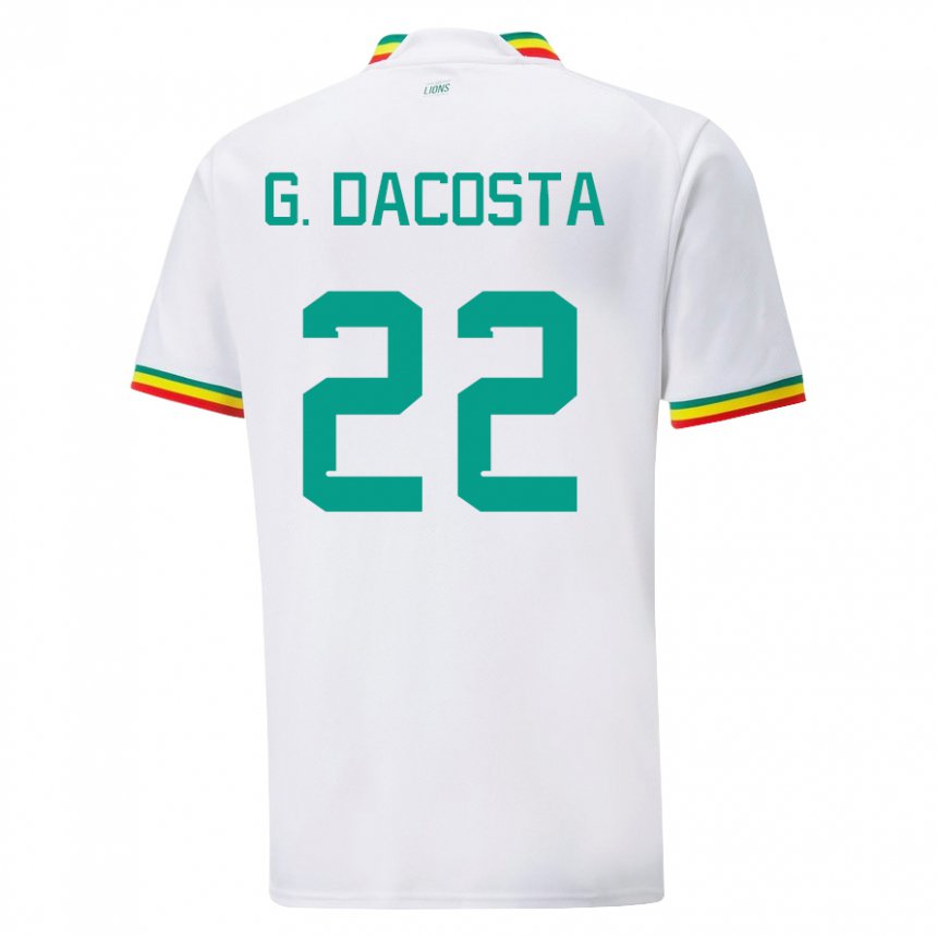 Homem Camisola Senegalesa Gladys Irene Dacosta #22 Branco Principal 22-24 Camisa Brasil