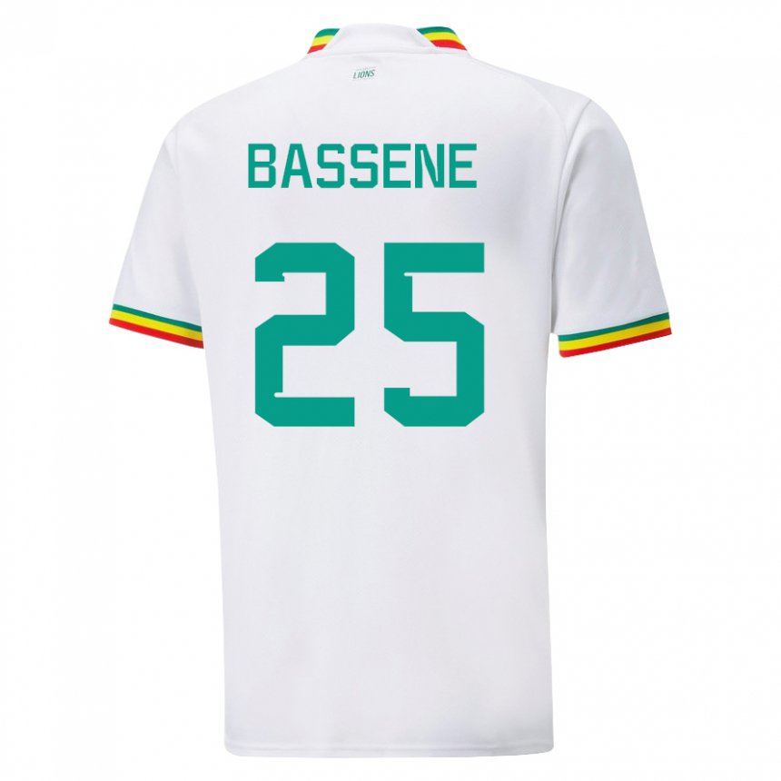 Homem Camisola Senegalesa Pascaline Bassene #25 Branco Principal 22-24 Camisa Brasil