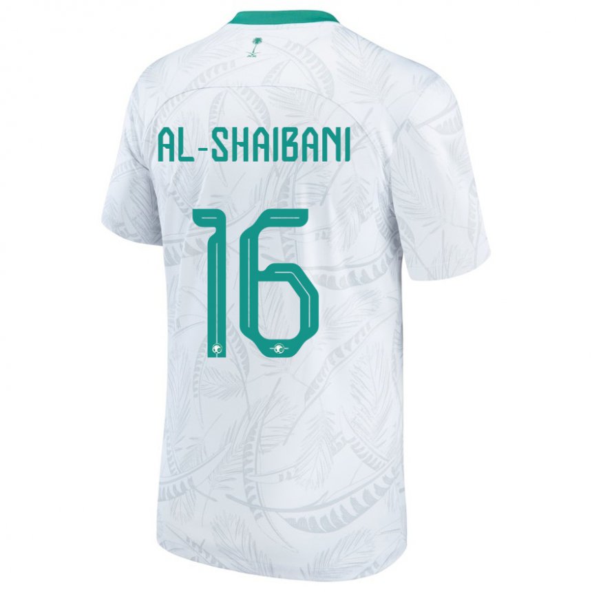 Homem Camisola Saudita Asrar Al Shaibani #16 Branco Principal 22-24 Camisa Brasil