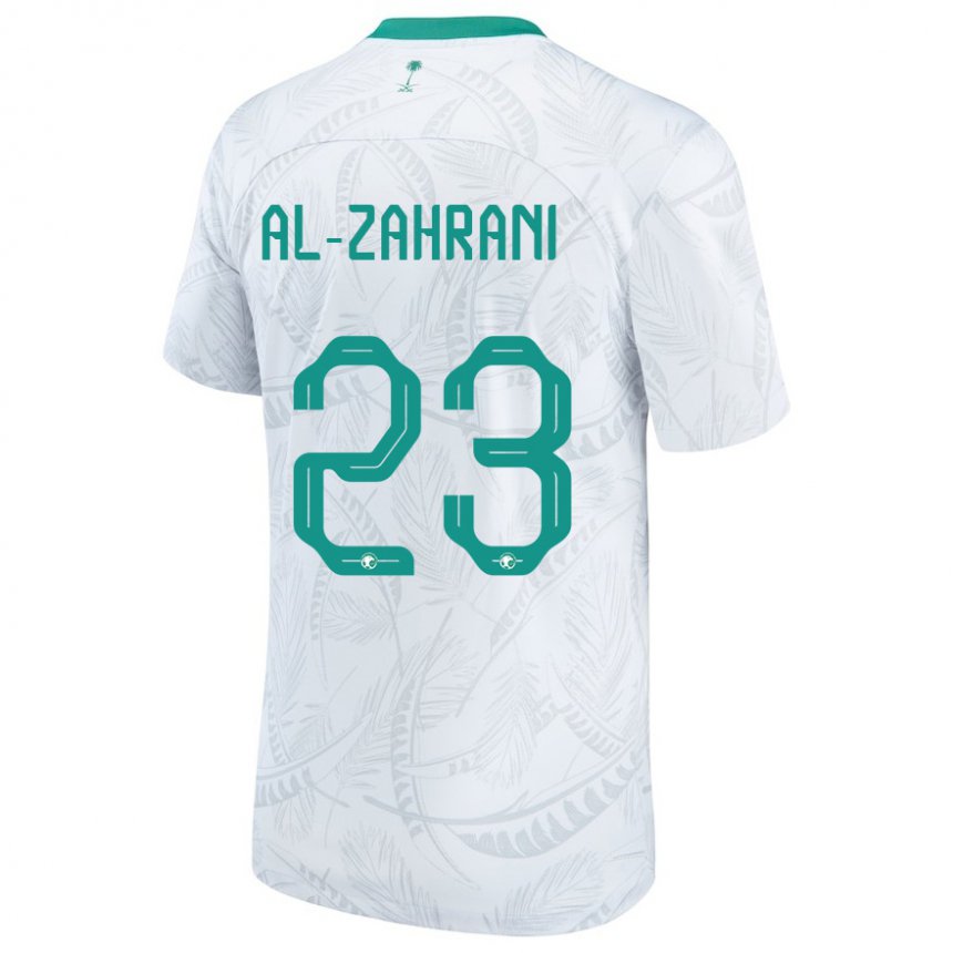 Homem Camisola Saudita Tahani Al Zahrani #23 Branco Principal 22-24 Camisa Brasil