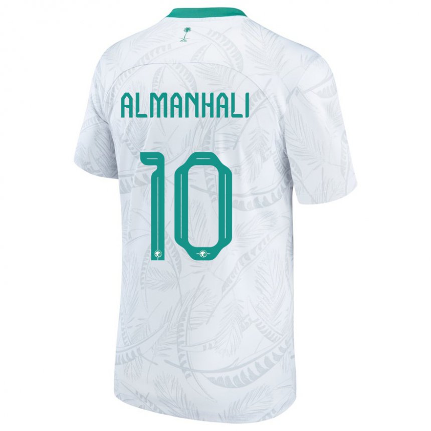 Homem Camisola Saudita Suwailem Almanhali #10 Branco Principal 22-24 Camisa Brasil