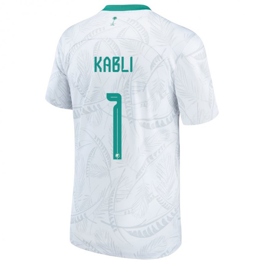 Homem Camisola Saudita Bader Kabli #1 Branco Principal 22-24 Camisa Brasil