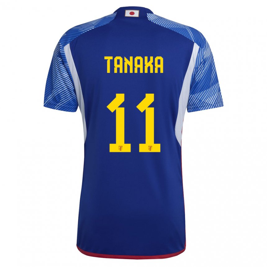 Homem Camisola Japonesa Mina Tanaka #11 Azul Real Principal 22-24 Camisa Brasil