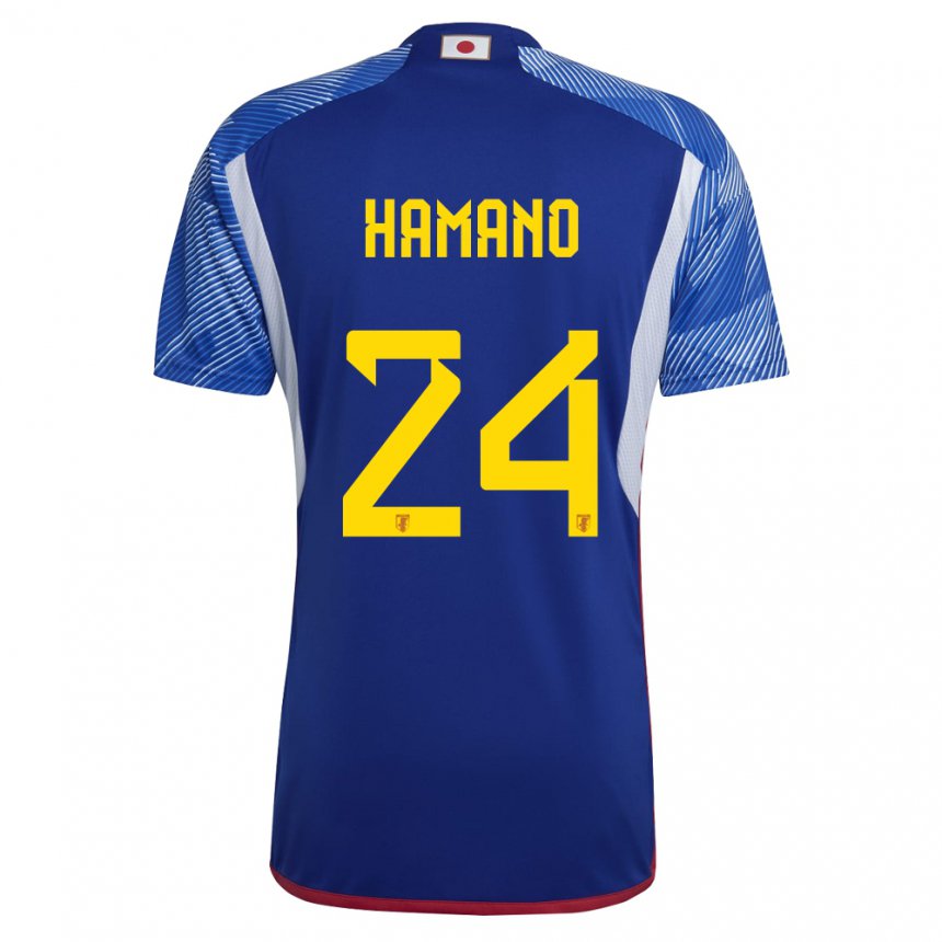 Homem Camisola Japonesa Maika Hamano #24 Azul Real Principal 22-24 Camisa Brasil