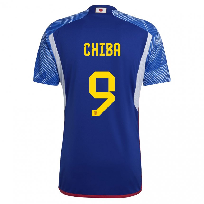 Homem Camisola Japonesa Kanta Chiba #9 Azul Real Principal 22-24 Camisa Brasil