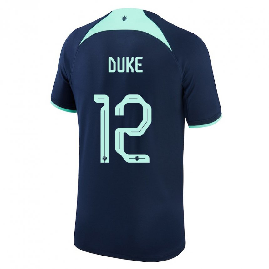Homem Camisola Australiana Mitch Duke #12 Azul Escuro Alternativa 22-24 Camisa Brasil