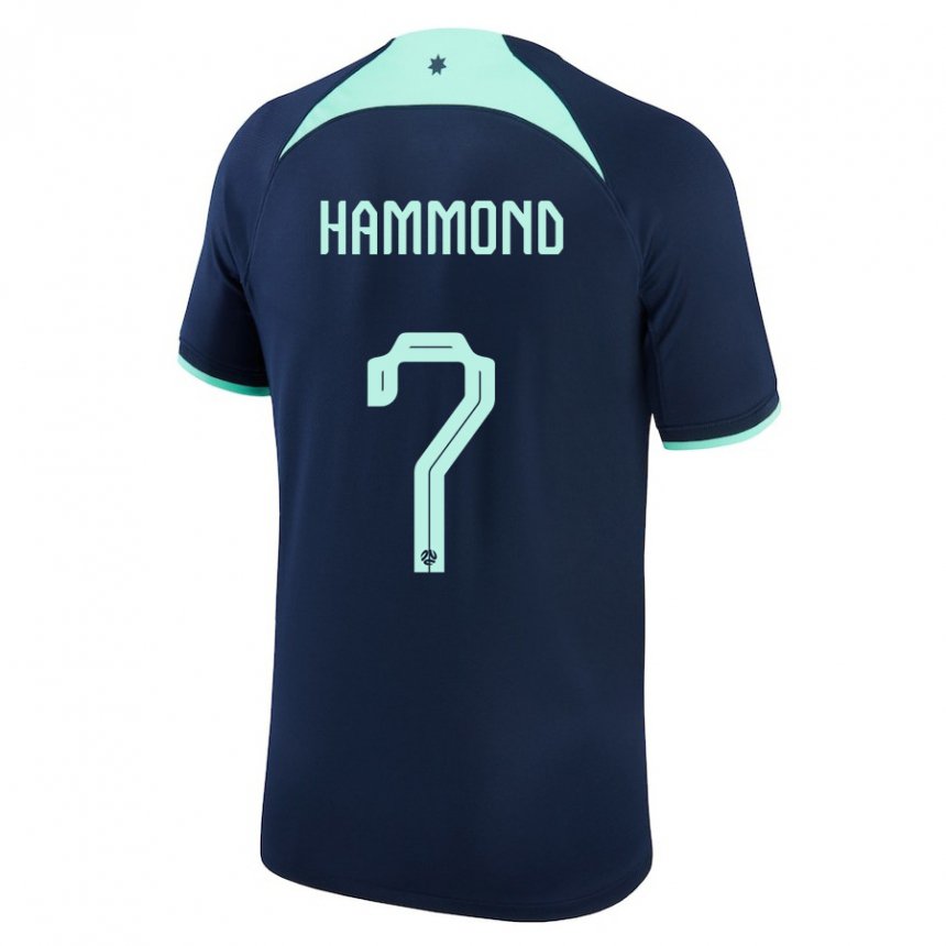 Homem Camisola Australiana Tristan Hammond #7 Azul Escuro Alternativa 22-24 Camisa Brasil