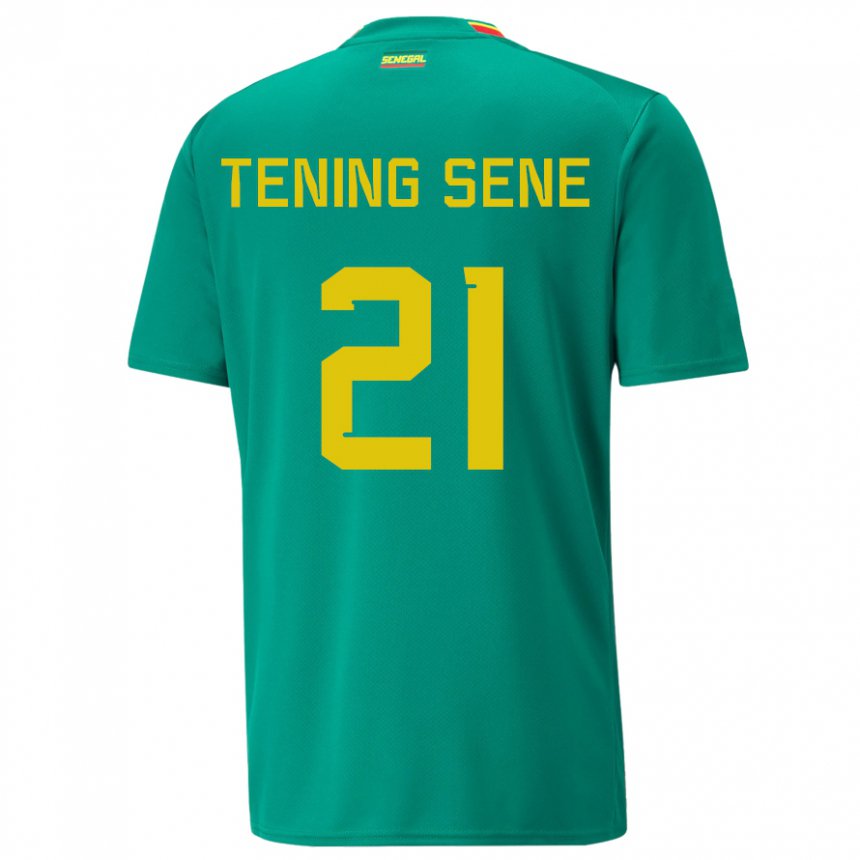 Homem Camisola Senegalesa Tening Sene #21 Verde Alternativa 22-24 Camisa Brasil