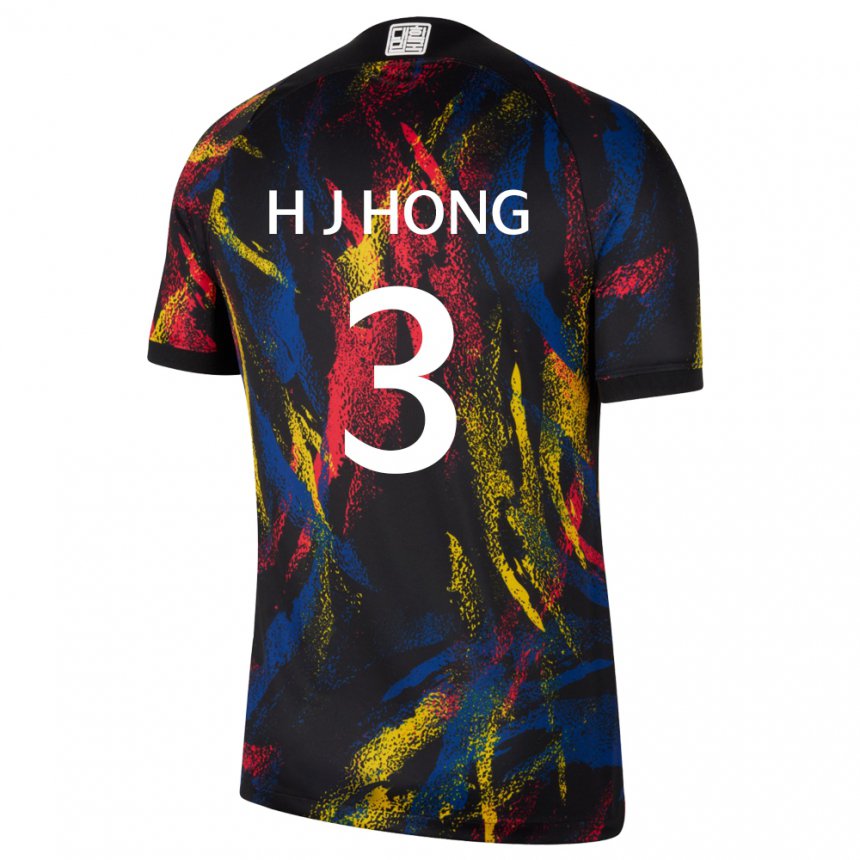 Homem Camisola Sul‑coreana Hong Hye Ji #3 Multicolorido Alternativa 22-24 Camisa Brasil