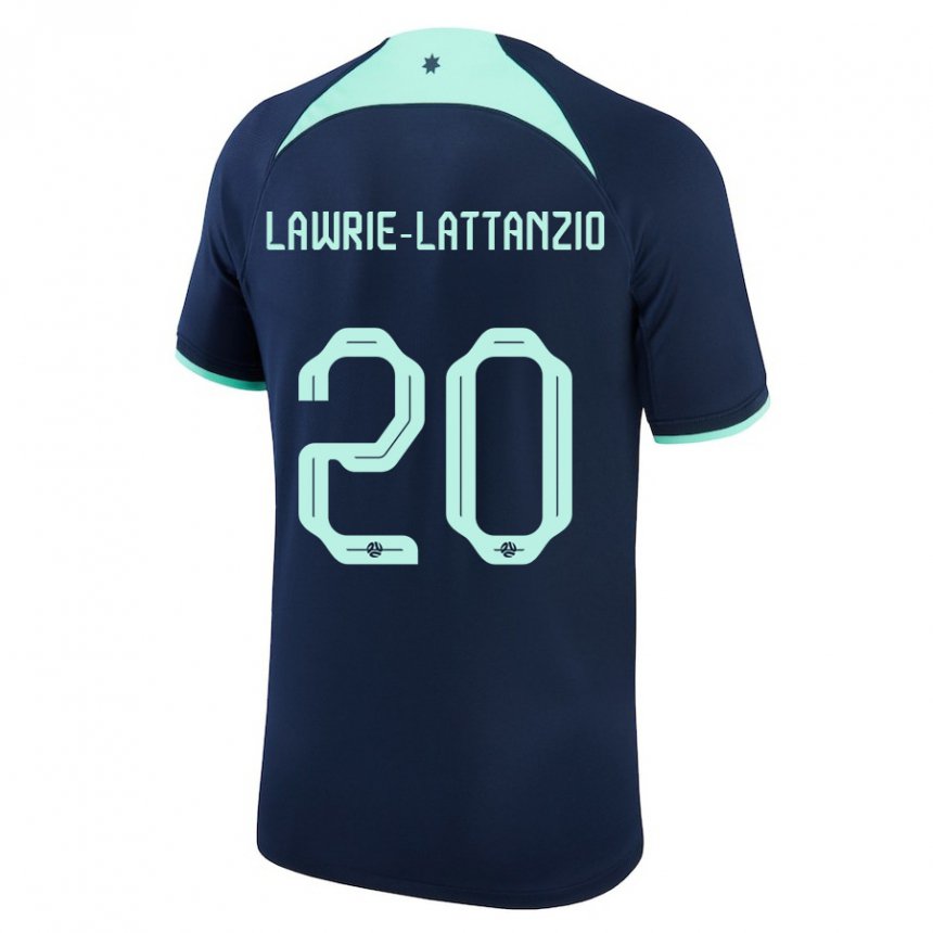 Homem Camisola Australiana Luis Lawrie Lattanzio #20 Azul Escuro Alternativa 22-24 Camisa Brasil