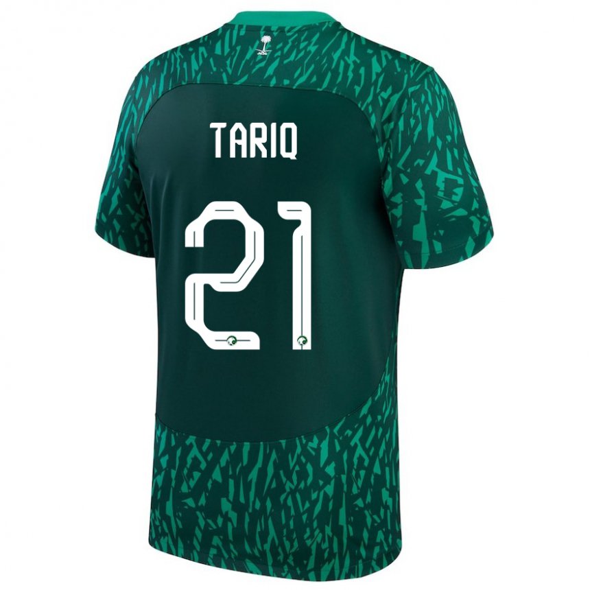 Homem Camisola Saudita Juri Tariq #21 Verde Escuro Alternativa 22-24 Camisa Brasil