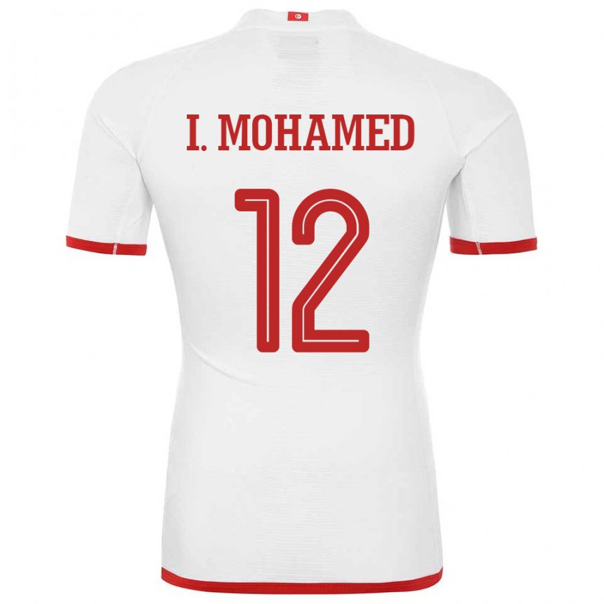 Homem Camisola Tunisiana Ibtissem Ben Mohamed #12 Branco Alternativa 22-24 Camisa Brasil