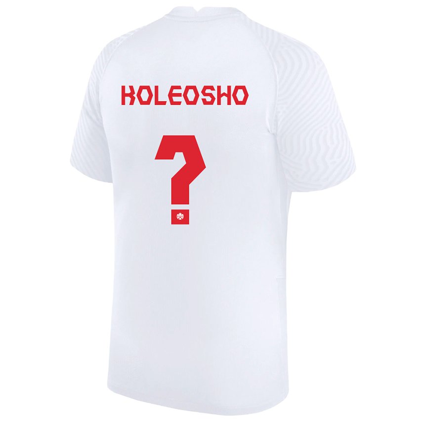 Homem Camisola Canadense Luca Koleosho #0 Branco Alternativa 22-24 Camisa Brasil