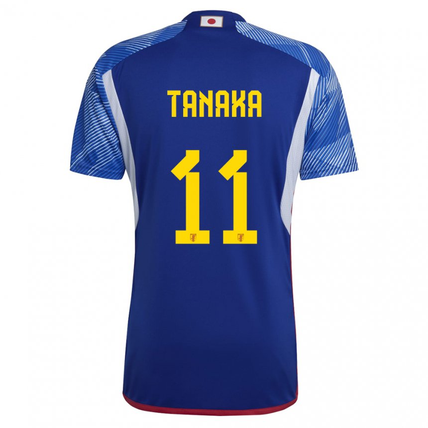 Mulher Camisola Japonesa Mina Tanaka #11 Azul Real Principal 22-24 Camisa Brasil