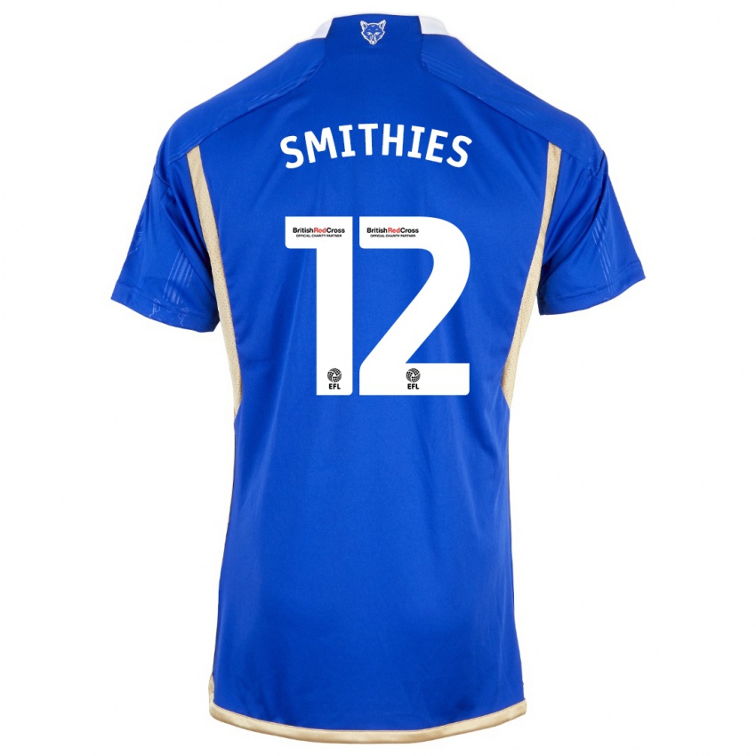 Criança Camisola Alex Smithies #12 Azul Principal 2023/24 Camisa Brasil