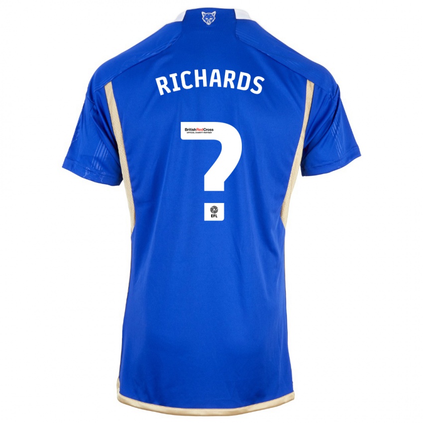 Criança Camisola Amani Richards #0 Azul Principal 2023/24 Camisa Brasil
