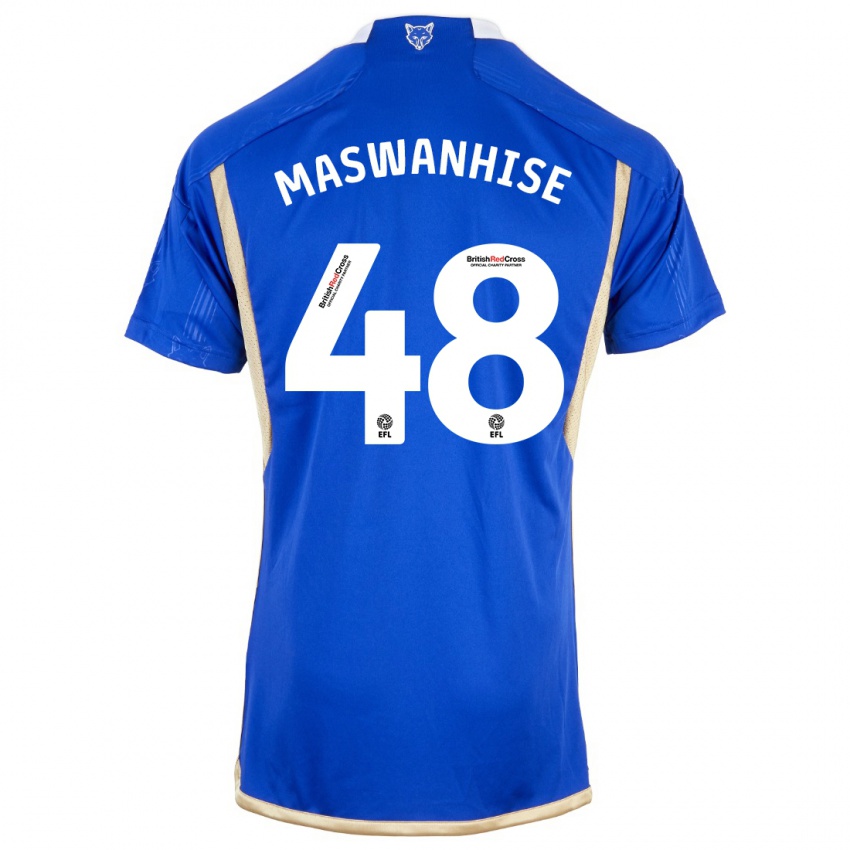 Criança Camisola Tawanda Maswanhise #48 Azul Principal 2023/24 Camisa Brasil