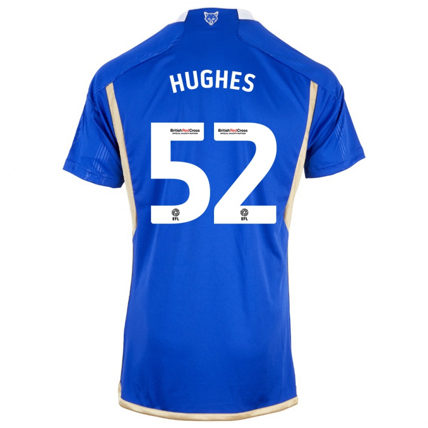 Criança Camisola Iestyn Hughes #52 Azul Principal 2023/24 Camisa Brasil