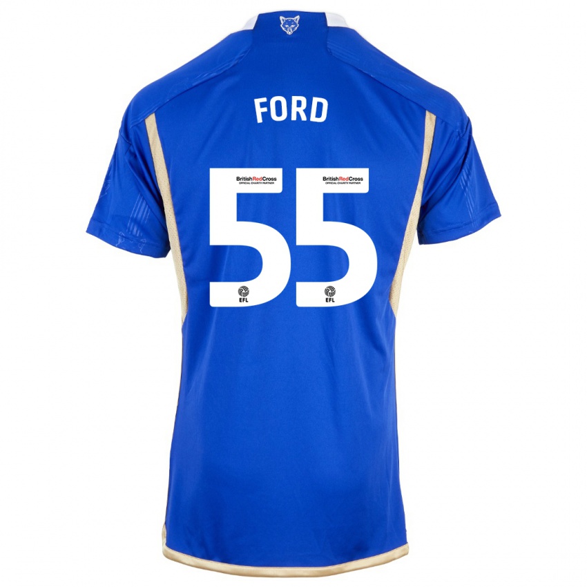 Criança Camisola Harvey Godsmark-Ford #55 Azul Principal 2023/24 Camisa Brasil