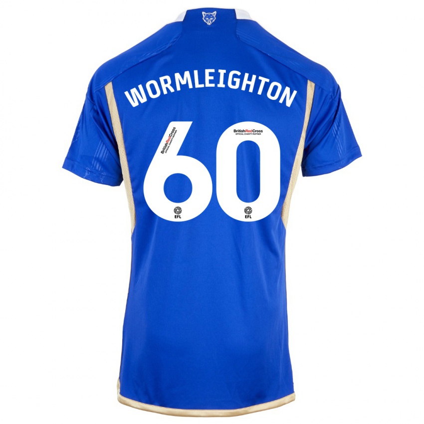 Criança Camisola Joe Wormleighton #60 Azul Principal 2023/24 Camisa Brasil