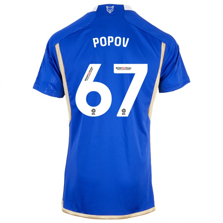 Criança Camisola Chris Popov #67 Azul Principal 2023/24 Camisa Brasil