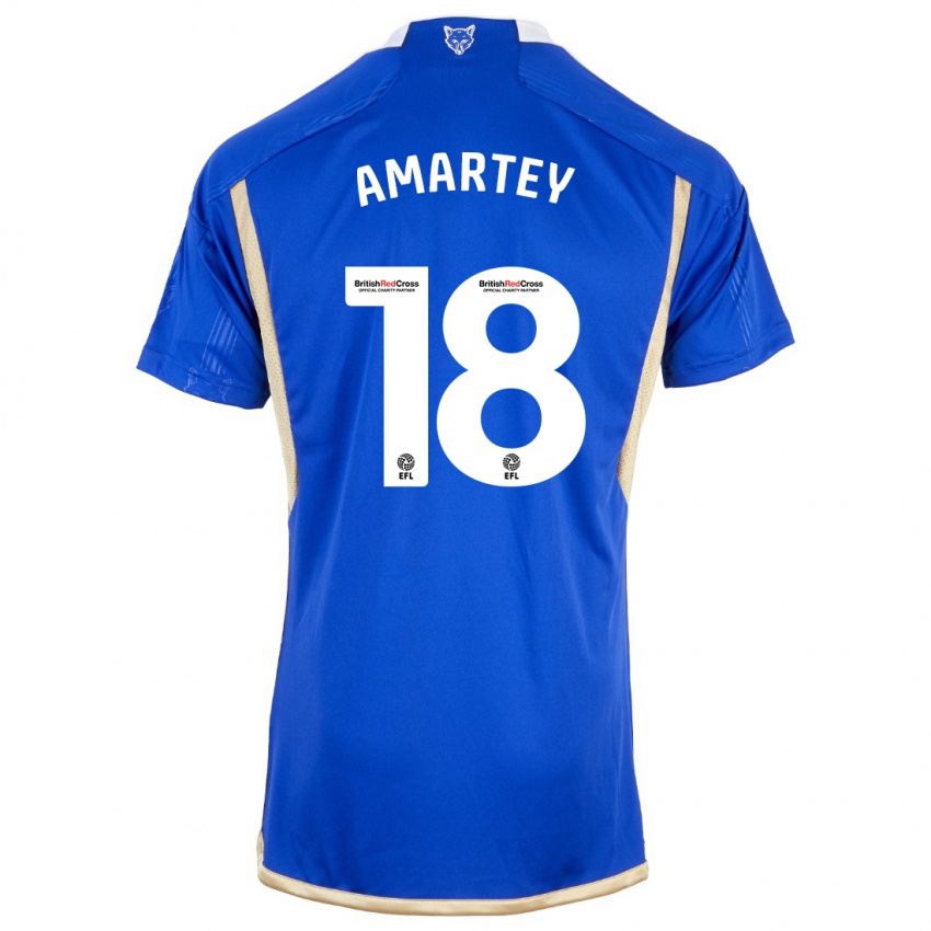 Criança Camisola Daniel Amartey #18 Azul Principal 2023/24 Camisa Brasil