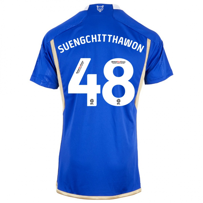 Criança Camisola Thanawat Suengchitthawon #48 Azul Principal 2023/24 Camisa Brasil