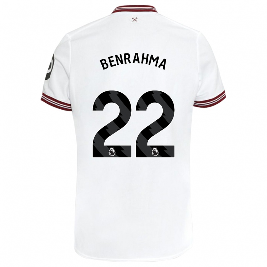 Criança Camisola Said Benrahma #22 Branco Alternativa 2023/24 Camisa Brasil