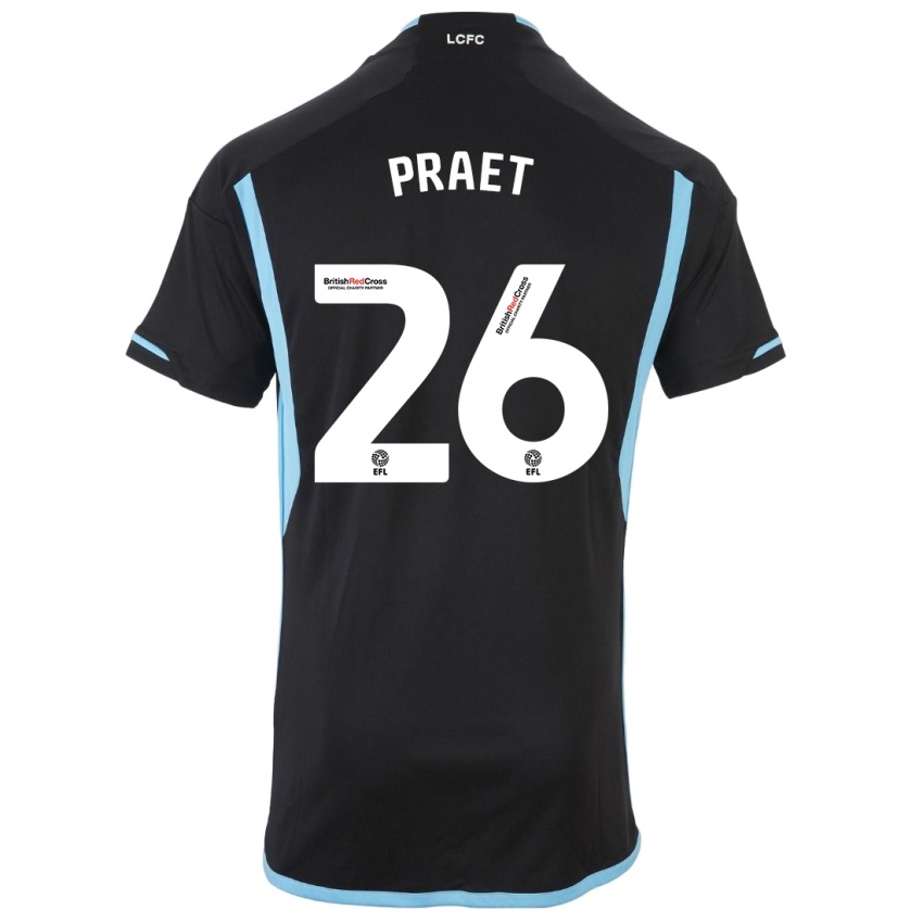 Criança Camisola Dennis Praet #26 Preto Alternativa 2023/24 Camisa Brasil