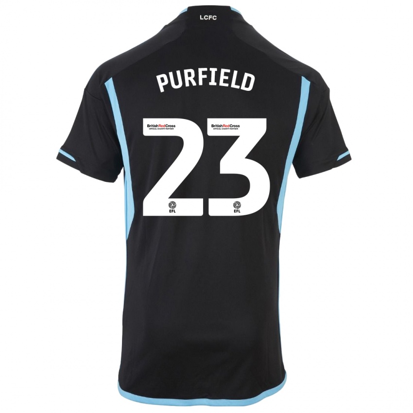 Criança Camisola Jemma Purfield #23 Preto Alternativa 2023/24 Camisa Brasil