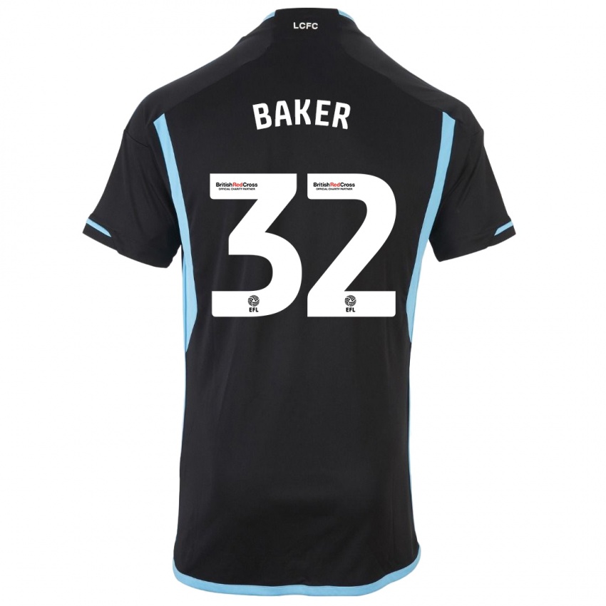 Criança Camisola Ava Baker #32 Preto Alternativa 2023/24 Camisa Brasil