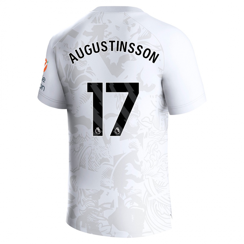 Criança Camisola Ludwig Augustinsson #17 Branco Alternativa 2023/24 Camisa Brasil