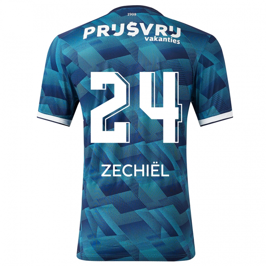 Criança Camisola Gjivai Zechiel #24 Azul Alternativa 2023/24 Camisa Brasil