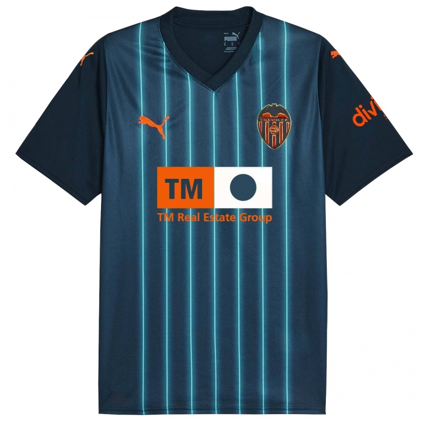 Criança Camisola Giorgi Mamardashvili #25 Azul Marinho Alternativa 2023/24 Camisa Brasil