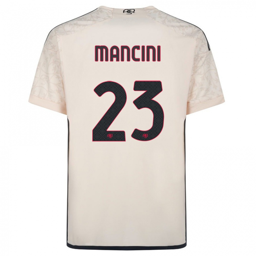 Criança Camisola Gianluca Mancini #23 Esbranquiçado Alternativa 2023/24 Camisa Brasil
