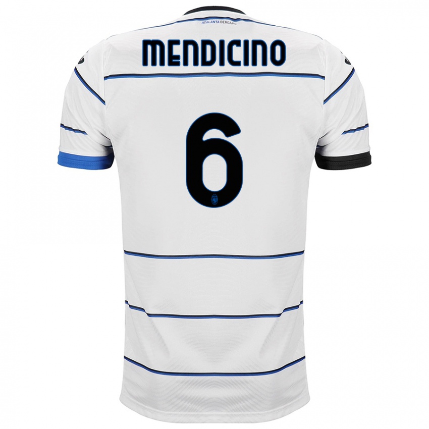 Criança Camisola Leonardo Mendicino #6 Branco Alternativa 2023/24 Camisa Brasil