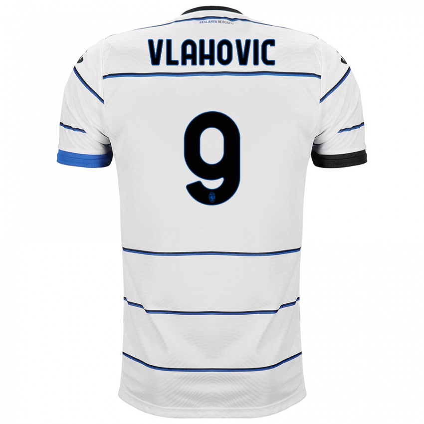 Criança Camisola Vanja Vlahovic #9 Branco Alternativa 2023/24 Camisa Brasil