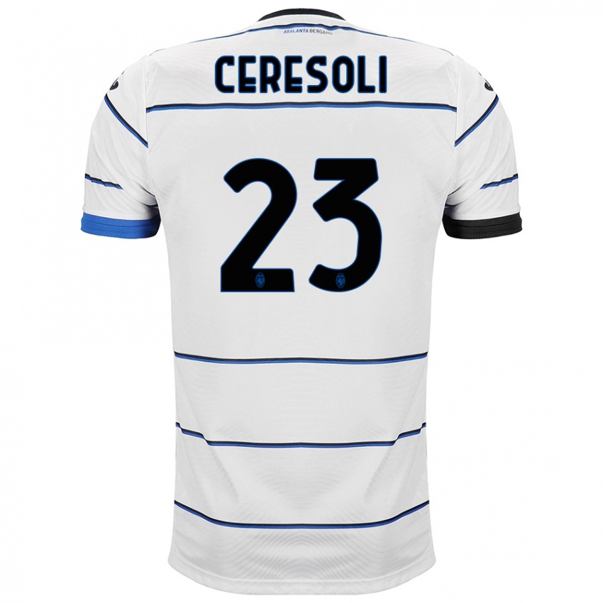 Criança Camisola Andrea Ceresoli #23 Branco Alternativa 2023/24 Camisa Brasil